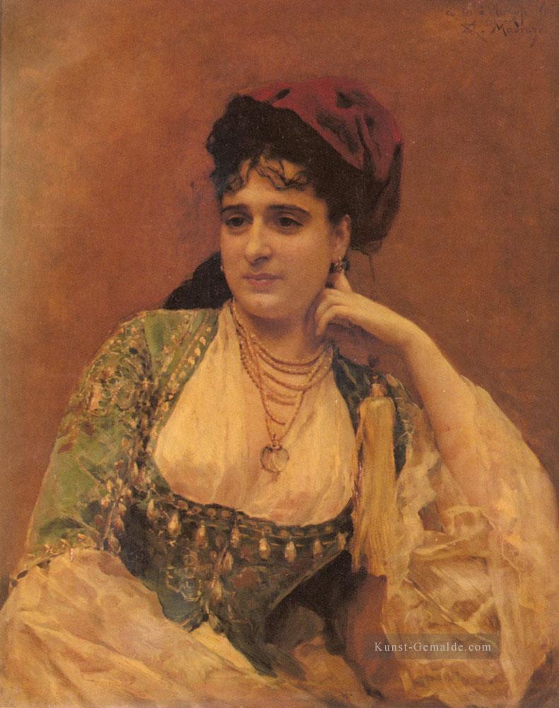 Porträt einer Dame Realist Dame Raimundo de Madrazo y Garreta Ölgemälde